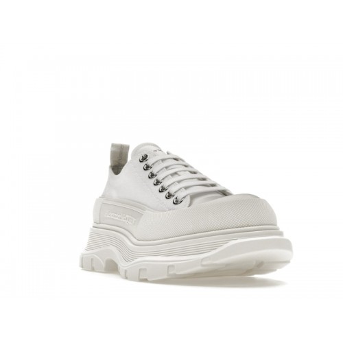 Alexander McQueen Tread Slick Low Lace Up White White - мужская сетка размеров