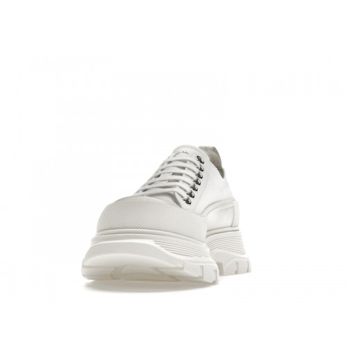 Alexander McQueen Tread Slick Low Lace Up White White - мужская сетка размеров