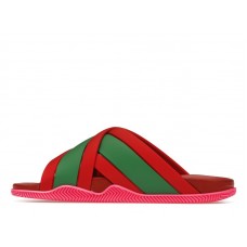 Женские Gucci Web Slide Pink Rubber (W)