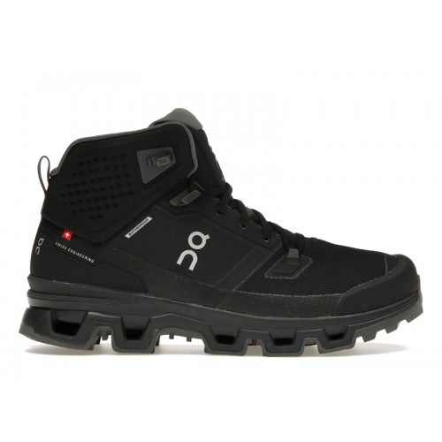 Кроссы On Running Cloudrock 2 Waterproof Black Eclipse - мужская сетка размеров