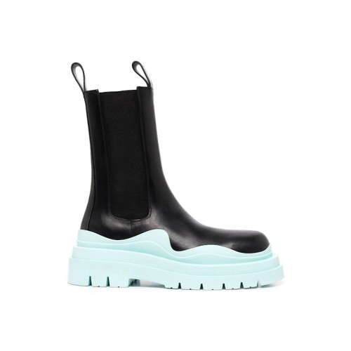 Bottega Veneta Tire Boot Black Pale Blue - мужская сетка размеров