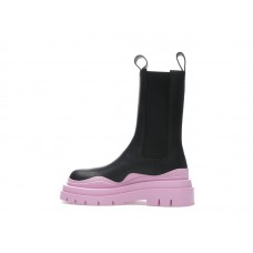 Женские Bottega Veneta Tire Chelsea Boot Black Gloss (W)