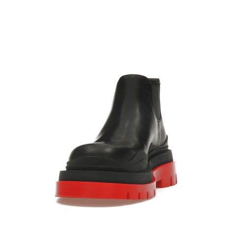Bottega Veneta Tire Ankle Chelsea Boot Black Red (W) - женская сетка размеров