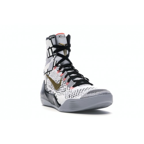 Кроссы Nike Kobe 9 Elite Gold Fundamentals - мужская сетка размеров