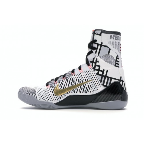 Кроссы Nike Kobe 9 Elite Gold Fundamentals - мужская сетка размеров