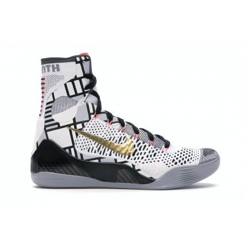 Кроссы Nike Kobe 9 Elite Gold Fundamentals - мужская сетка размеров