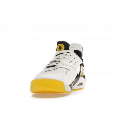 Кроссы Nike Air Tech Challenge Huarache White Tour Yellow - мужская сетка размеров