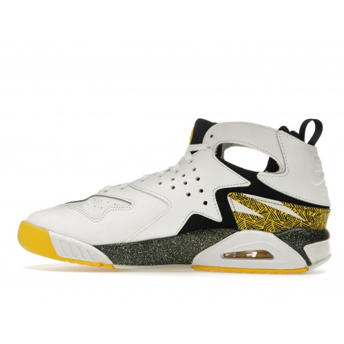 Кроссы Nike Air Tech Challenge Huarache White Tour Yellow - мужская сетка размеров