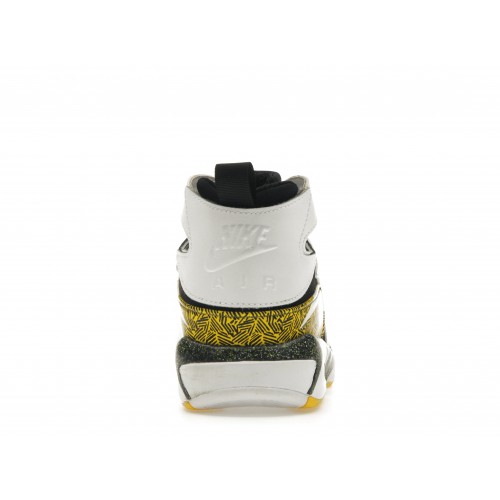 Кроссы Nike Air Tech Challenge Huarache White Tour Yellow - мужская сетка размеров
