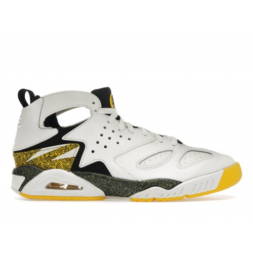 Кроссы Nike Air Tech Challenge Huarache White Tour Yellow - мужская сетка размеров