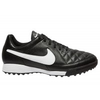 Nike Tiempo Genio Turf Soccer Cleats Black White