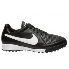 Nike Tiempo Genio Turf Soccer Cleats Black White