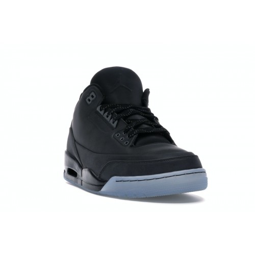 Кроссы Jordan 3 Retro 5Lab3 Black - мужская сетка размеров