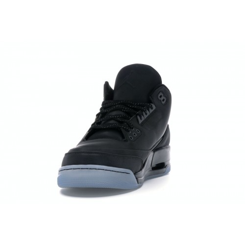 Кроссы Jordan 3 Retro 5Lab3 Black - мужская сетка размеров