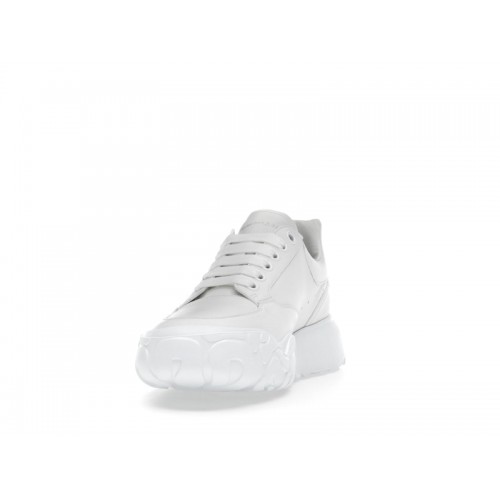 Alexander McQueen Court Trainers White Leather (W) - женская сетка размеров