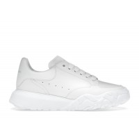 Женские Alexander McQueen Court Trainers White Leather (W)