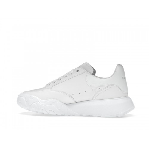 Alexander McQueen Court Trainers White Leather (W) - женская сетка размеров