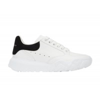 Женские кроссовки Alexander McQueen Oversized Court Trainer White Black (W)