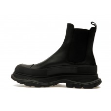 Кроссовки Alexander McQueen Tread Slick Chelsea Boot Leather Triple Black