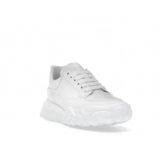 Alexander McQueen Court Trainers White Leather