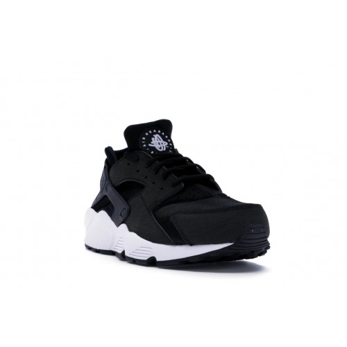 Кроссы Nike Air Huarache Black White (W) - женская сетка размеров