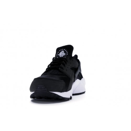 Кроссы Nike Air Huarache Black White (W) - женская сетка размеров