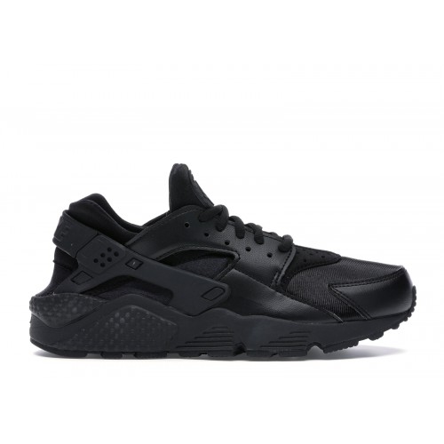 Кроссы Nike Air Huarache Triple Black (W) - женская сетка размеров