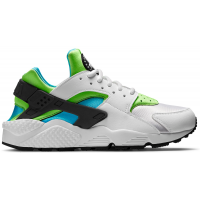 Женские кроссовки Nike Air Huarache Run White Clearwater Flash Lime (W)