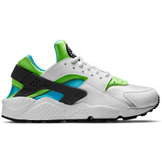 Женские кроссовки Nike Air Huarache Run White Clearwater Flash Lime (W)