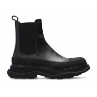 Женские Alexander McQueen Chelsea Tread Ankle Boot Black (W)