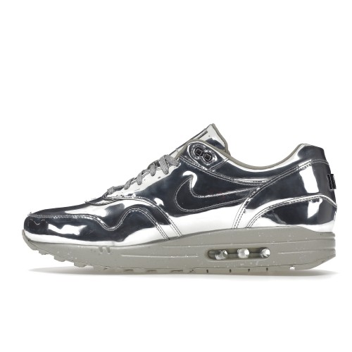 Кроссы Nike Air Max 1 Liquid Silver - мужская сетка размеров