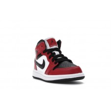Детские Jordan 1 Mid Chicago Toe (PS)