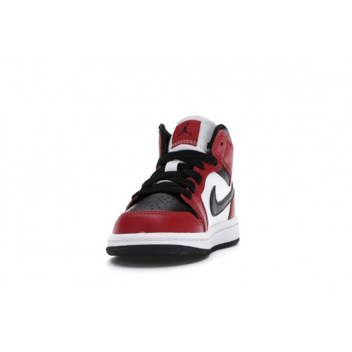 Кроссы Jordan 1 Mid Chicago Toe (PS) - детская сетка размеров