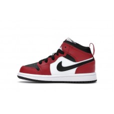 Детские Jordan 1 Mid Chicago Toe (PS)