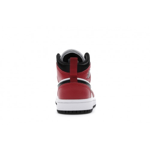 Кроссы Jordan 1 Mid Chicago Toe (PS) - детская сетка размеров