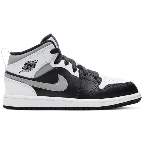 Air Jordan 1 Mid PS White Shadow - детская сетка размеров
