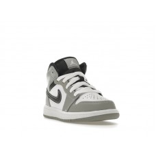 Детские Jordan 1 Mid Light Smoke Grey (2022) (PS)