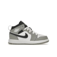 Детские кроссовки Jordan 1 Mid Light Smoke Grey (2022) (PS)