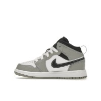 Детские Jordan 1 Mid Light Smoke Grey (2022) (PS)