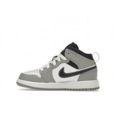 Детские Jordan 1 Mid Light Smoke Grey (2022) (PS)