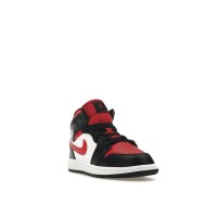 Детские Jordan 1 Mid Black Fire Red (PS)