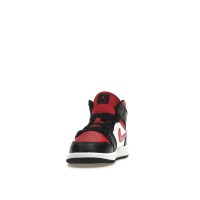 Детские Jordan 1 Mid Black Fire Red (PS)
