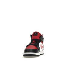 Детские Jordan 1 Mid Black Fire Red (PS)
