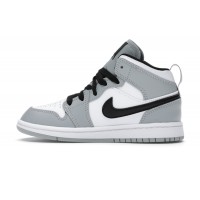 Детские Jordan 1 Mid Light Smoke Grey (PS)