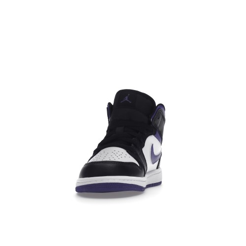 Кроссы Jordan 1 Mid Dark Iris (PS) - подростковая сетка размеров