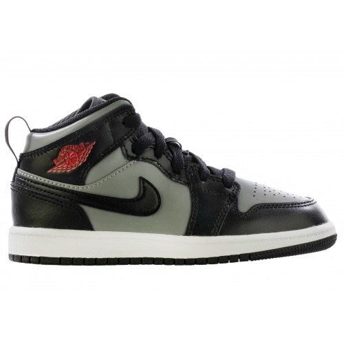 Кроссы Jordan 1 Mid Shadow Red (PS) - подростковая сетка размеров
