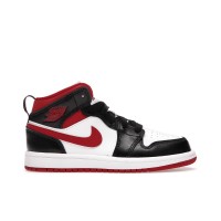 Детские кроссовки Jordan 1 Mid Gym Red Black White (PS)