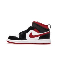 Детские Jordan 1 Mid Gym Red Black White (PS)
