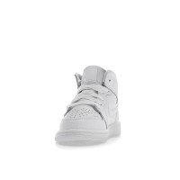 Детские Jordan 1 Mid Triple White (2021) (PS)
