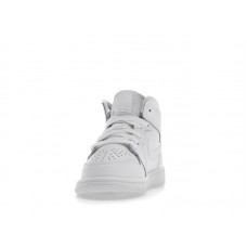 Детские Jordan 1 Mid Triple White (2021) (PS)